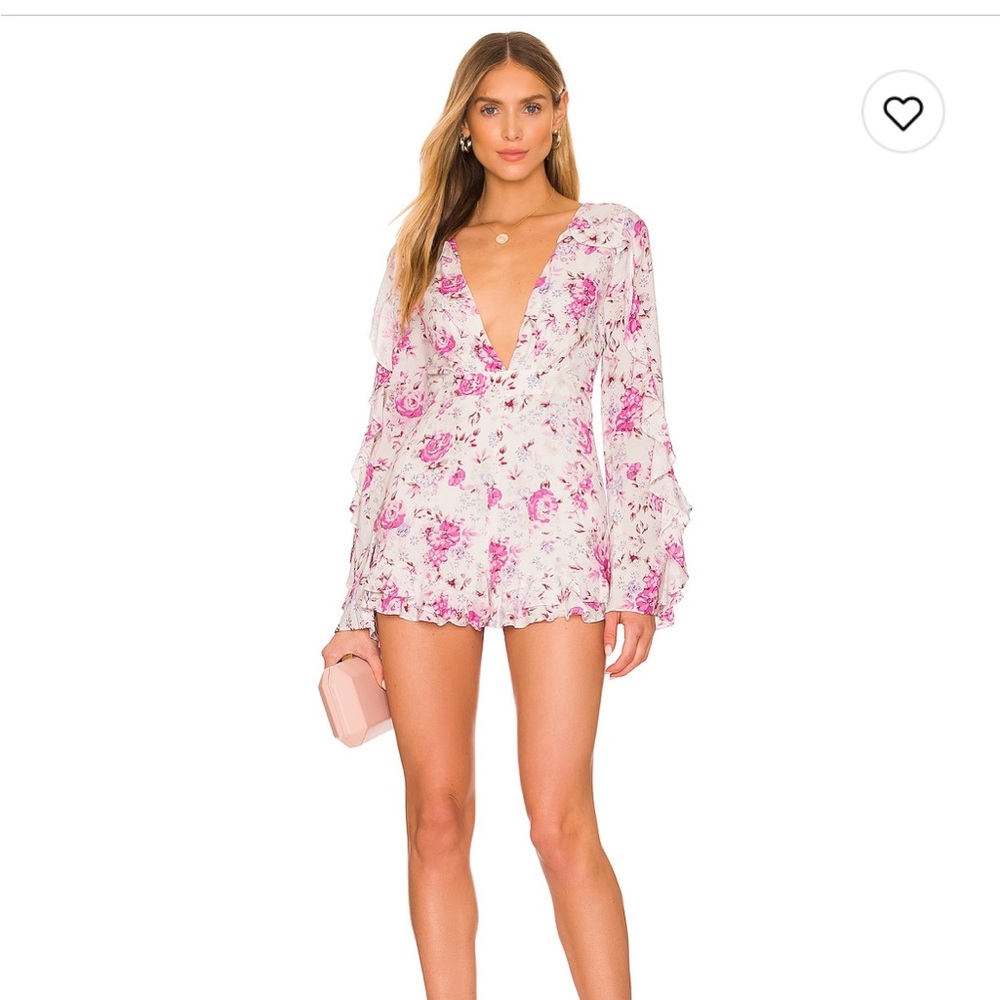 Majorelle floral romper!